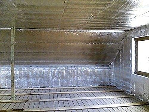 US Energy Products Reflective Foam Core Insulation Shield, Heat Shield, Thermal Insulation Shield Vapor Barrier (R8) Water Proof Meets All Fire Codes (1/4 inch Thick) (3ft x 5ft (15 sqft)) - style: 3ft x 5ft (15 sqft)