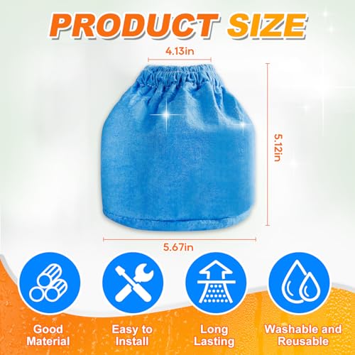 VRC2 Vacuum Filter Bags Compatible with Vacmaster 1.5 to 3.2 Gallon Vacuum