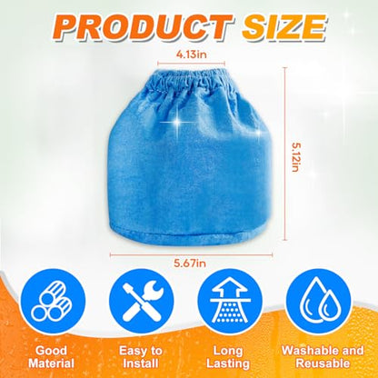 VRC2 Vacuum Filter Bags Compatible with Vacmaster 1.5 to 3.2 Gallon Vacuum
