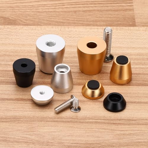 MECCANIXITY 4pcs Speaker Isolation Pad Feet 15x7mm Shockproof Gold - color: Gold, size: 15x7mm