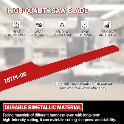 P4EV-6 Air Reciprocating Saw Blades for Ingersol Rand air Saw,4”18 TPI