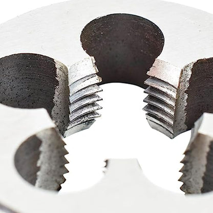 M20 X 1.5 Metric Tap and Die Set M20 X 1.5mm HSS Straight Fluted Machine Thread Right Hand Screw Tap and Round Threading Die - color: m20*1.5
