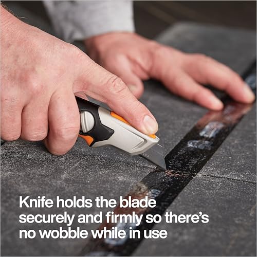 Fiskars Pro Fixed Utility Knife, Orange/Black - size: Fixed Utility Knife, style: Fixed Utility Knife