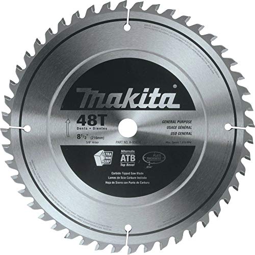 Makita A-95934 8-1/2-Inch 48T Carbide-Tipped Miter Saw Blade