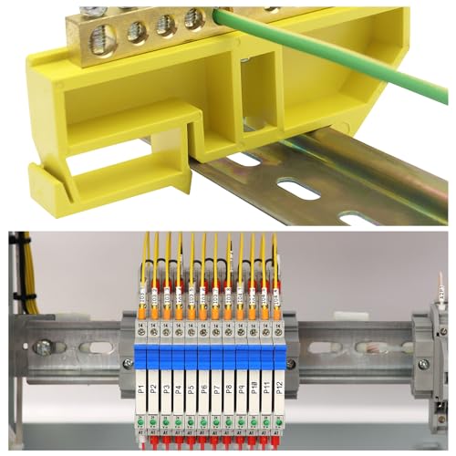 MECCANIXITY DIN Rail Slotted Aluminum Mounting Guide 4 Inch x 1.4 Inch x 0.3 Inch for Equipment Installation Pack of 5 - size: 4 Inch x 1.4 Inch