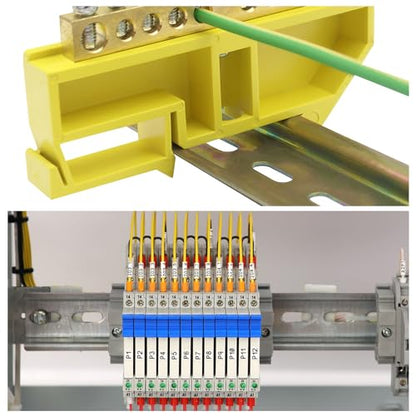MECCANIXITY DIN Rail Slotted Aluminum Mounting Guide 4 Inch x 1.4 Inch x 0.3 Inch for Equipment Installation Pack of 5 - size: 4 Inch x 1.4 Inch