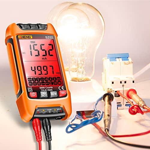 ANENG Smart Digital Multimeter, TRMS 9999 Count Auto Range, NCV Volt Meter