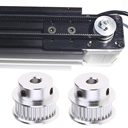 2PCS GT2 Timing Pulley 30 Teeth Bore 5mm Synchronous Wheel - size: 30 Teeth Bore 5mm