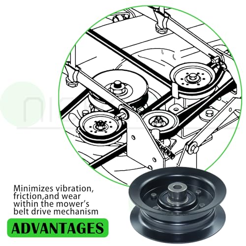 132-9420 Flat Idler Pulley for Toro 50" 42" SS5000 SS4225 Decks - color: A22 1xToro 106-2175