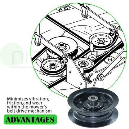 132-9420 Flat Idler Pulley for Toro 50" 42" SS5000 SS4225 Decks - color: A22 1xToro 106-2175