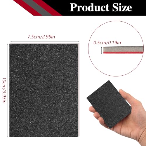27 Pcs Sanding Sponge Block Pads, 120-3000 Grit Fine Sandpaper Sand Paper - size: 120-3000 Grits