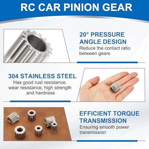 uxcell 1 Mod 15T Spur Gear 10mm Bore, 304 Stainless Steel Pinion Gear - size: 1 Mod 15T, 10mm