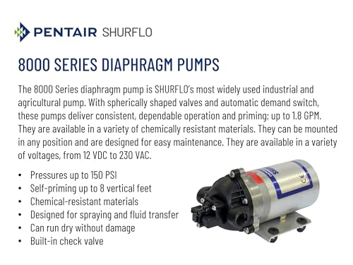 PENTAIR SHURFLO 8000-541-236 Agricultural & Industrial Diaphragm Water Pump