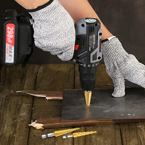 3PCS HSS Step Drill Bit Set for Metal Titanium Unibit - size: 3PCS Set