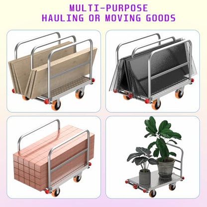 40"x24" Drywall Cart & Lumber Panel Truck, 3000 lbs