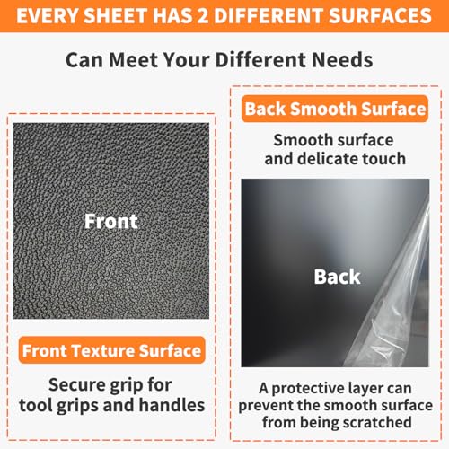 Black ABS Plastic Sheet 1/8 Inch Thick 18" x 24" (1-Pack) Textured & Smooth - size: 18" x 24", 1/8" Thick