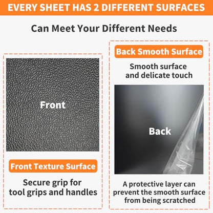 Black ABS Plastic Sheet 1/8 Inch Thick 18" x 24" (1-Pack) Textured & Smooth - size: 18" x 24", 1/8" Thick