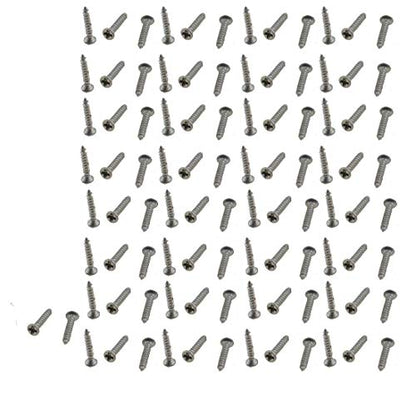 XunLiu M1X6mm 304 Stainless Steel Self-Tapping Screws 100 Pack - size: M1X6mm
