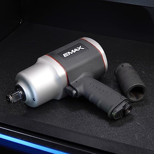 EMAX 3/4" Drive Air Impact Wrench, Pneumatic Mechanic Tool, 6,000 RPM