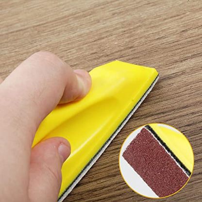SPEEDWOX 121Pcs Micro Sander Kit Micro Zip Sander Refill Micro Finishing Sander Paper Assorted Grit 80 120 180 240 400 600 for Wood Work Finishing Polishing Sanding Tools for Tight Spaces - style: sandpaer+tool