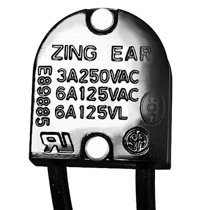 Push Button Switch Zing Ear ZE-107M ON-Off 5/8" Light Lamp 3A 250V