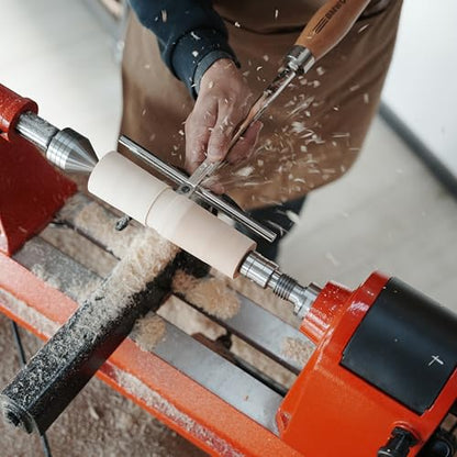 Overall length 23 3/4" Carbide Tipped Radius Rougher Chisel For Woodturning, Beech handle length: 15 1/2", Tool bar length: 8 1/4", with 15 * 15 * 2.5mm-R50 TCT ARC SQUARE BLADE - color: M2051t