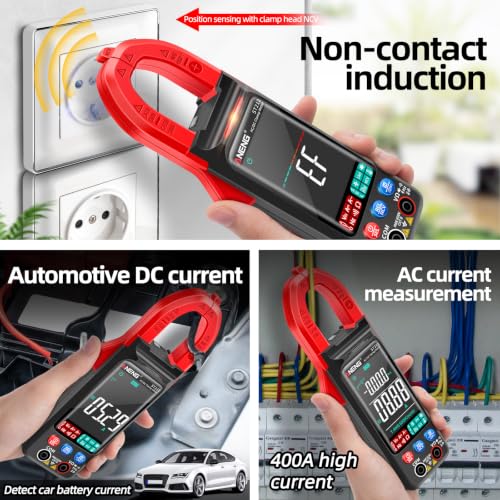 ANENG TRMS Multimeter,600A AC/DC Clamp Meter,Auto Ranging,NCV,Temperature