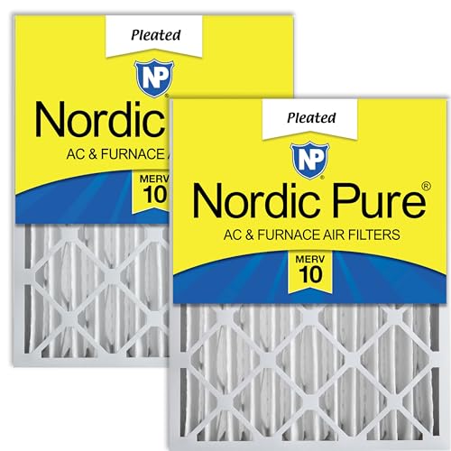 Nordic Pure 20x25x4 Pleated MERV 10 Air Filters 2 Pack - style: MERV 10