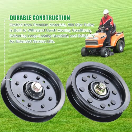 2 Pack 756-04129B Idler Pulley 4.25 for Cub Cadet 50" RZT 50 Decks - color: T7 2x756-04129 Black