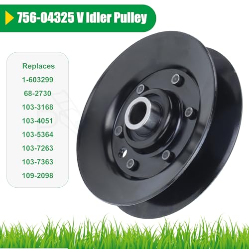 756-04325 V Idler Pulley 3.06 OD for Craftsman T1000 T1200 Decks - color: T15 1x756-04325