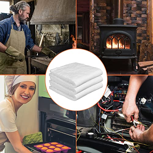 Amylove 3 Pcs Ceramic Fiber Insulation Blanket 32"x16"x1/4" Fireproof