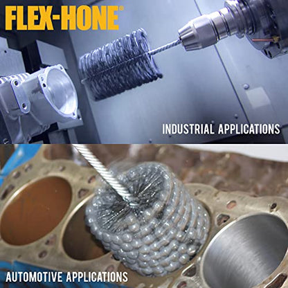Brush Research GB312800 FLEX-HONE®, 3-1/2" (89mm) Diameter, 800 Grit, Silicon Carbide, for Mild Steel, Stainless Steel, Cast Iron and Softer Ferrous Materials - size: 3.500" (89mm), style: 800 Grit