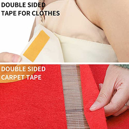 Birllaid Fabric Tape Multifunctional Double Sided Tape for Clothes, Carpet - size: 1inchx66FT(20m)