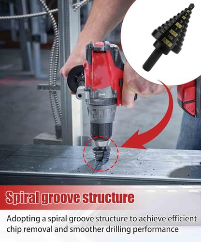 48-89-9205 1/4" - 1-3/8" Step Drill Bit