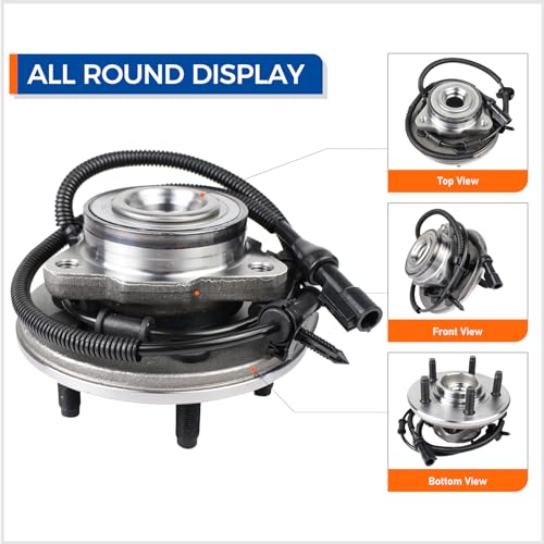 MACEL Set of 2 515050 Wheel Hub Bearing Assembly Compatible with 2002-2005 Ford Explorer, Mercury Mountaineer, 2003-2005 Lincoln Aviator 5 Lugs W/ABS