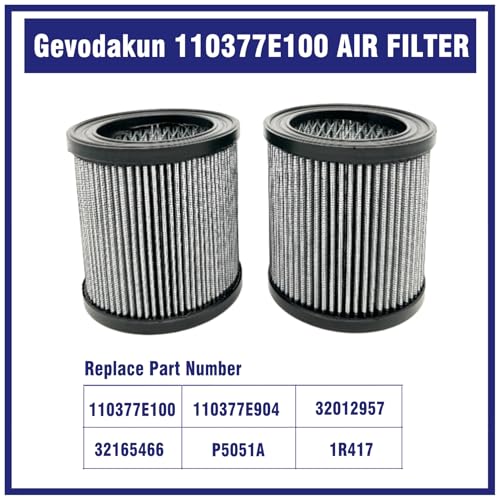 2 Pcs 110377E100 Air Filter for Quincy Air Compressor, Replace 32012957