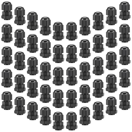 50 Pcs 1/4" NPT Cable Glands Waterproof Strain Relief Connector - color: 50 Pcs 1/4" NPT