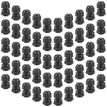 50 Pcs 1/4" NPT Cable Glands Waterproof Strain Relief Connector - color: 50 Pcs 1/4" NPT