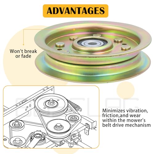 01004101 Pulley for Cub Cadet Z Force 44" 48" 50" 54" 60" Tractors - color: L14 1x756-04400