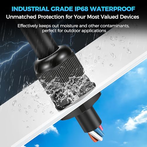 10PCS 1/2 inch NPT Cable Gland Waterproof IP68, Fits 6-12mm Cable