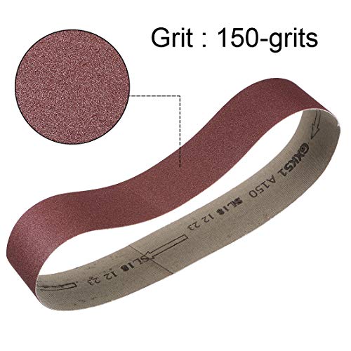uxcell 2 x 27 Inch Sanding Belt 150 Grit Sand Belts for Belt Sander 5pcs - style: 150 Grit