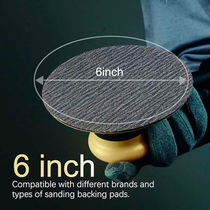 6 Inch Sanding Mesh | Micro Mesh Hook and Loop Sanding Discs | Dust Free Net Sandpaper | 50 Pack Assortment 80 | 120 | 220 | 320 | 600 Grit | Wet and Dry Sanding Screen | Anti-clog/Last Longer - style: Assortment