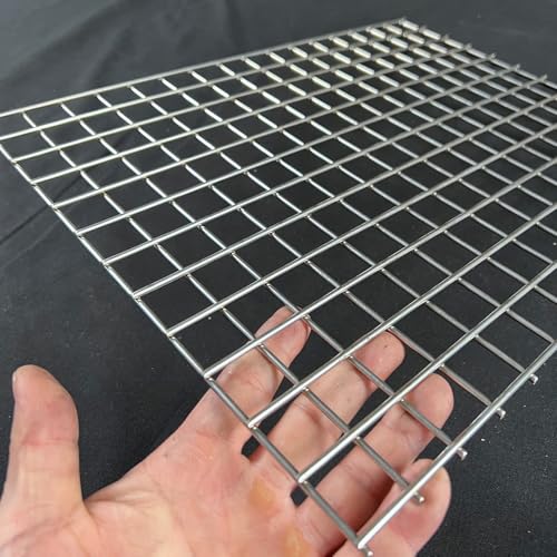 11Gauge 16"x12"Stainless Steel Hardware Cloth 1 inch Delivered Flat|Strong Heavy Wire Fence Chicken Wire Fencing Metal Screen for Screen Door Mesh,Poultry Cage,Grill Mesh,Bird Netting,Pet Metal Grate - size: 16"x12", style: 11 Gauge, 1 inch Holes