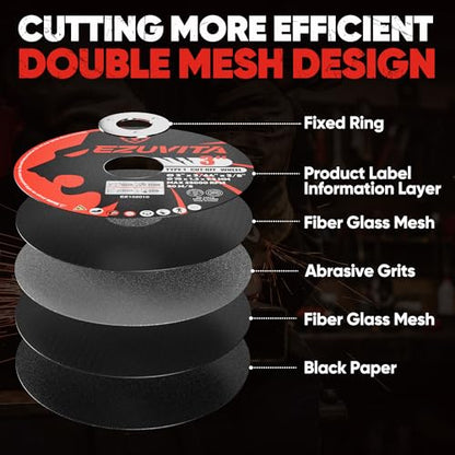 30-Pack 3" Cut Off Wheels, Ultra Thin Discs for Angle Grinder