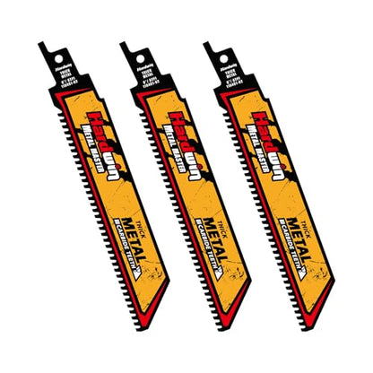 6-Inch Carbide Reciprocating Saw Blades, 8 TPI, 3-Pack - size: 6inch