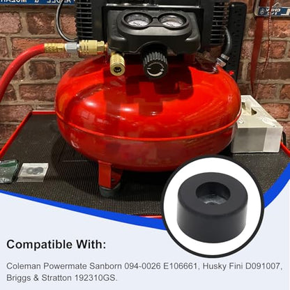 8PCS 192310GS Air Compressor Isolation Pads Anti Vibration Rubber Feet with Stainless Steel Washers Fit for Coleman Powermate Sanborn Noise Reduction & Shock Absorber