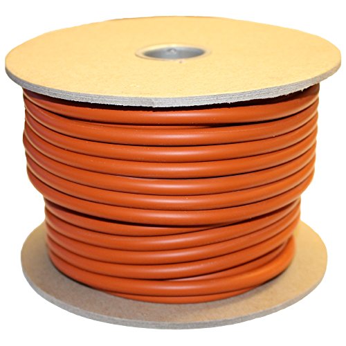 .157'' (4 mm) Silicone O-Ring Cord Stock, 70A Durometer, 0.157" Thickness, 500' Spool, Red