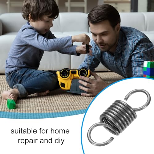 PATIKIL Extension Spring, 1pcs Wire Diameter 0.1", OD 0.8", Free Length 2.4" Spring Steel Dual Hook Tension Springs for Lawn Tractor Home Repairs DIY, Grey - size: 2.5*20*60mm