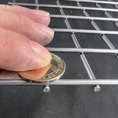11Gauge 16"x12"Stainless Steel Hardware Cloth 1 inch Delivered Flat|Strong Heavy Wire Fence Chicken Wire Fencing Metal Screen for Screen Door Mesh,Poultry Cage,Grill Mesh,Bird Netting,Pet Metal Grate - size: 16"x12", style: 11 Gauge, 1 inch Holes