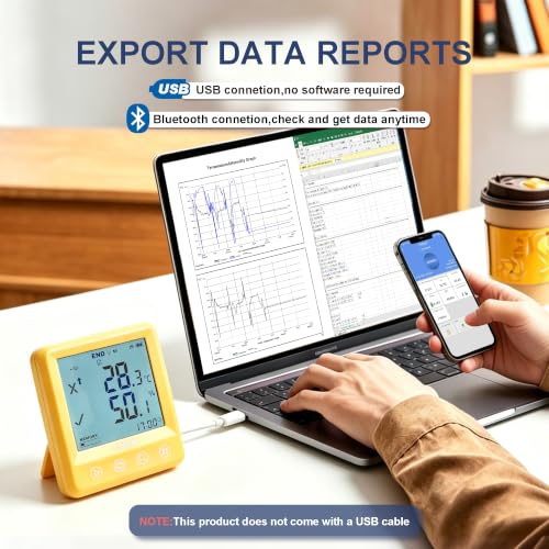 Tzone Bluetooth Temperature Humidity Data Logger USB with Dew Point Logging